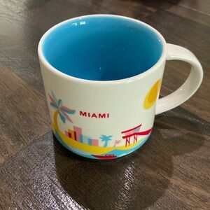 Starbucks Miami 2015 You Are Here Collection 14oz. Coffee Mug Cup EUC